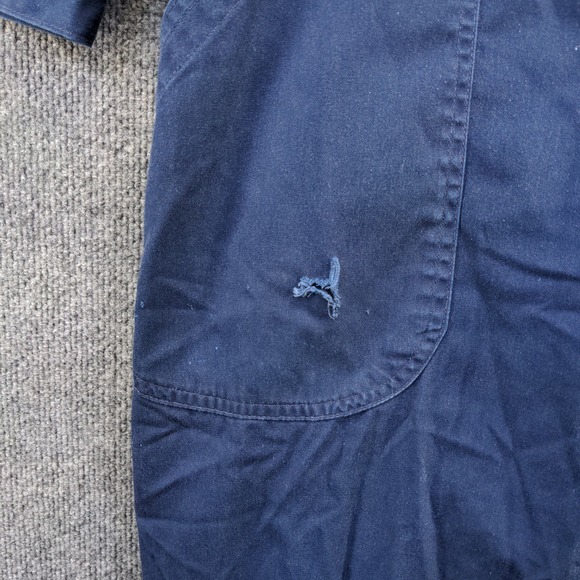 U.S. Navy Men's Utility Coveralls Blue Size 48L Actual 40x30 Embroidered Logo - Picture 8 of 16